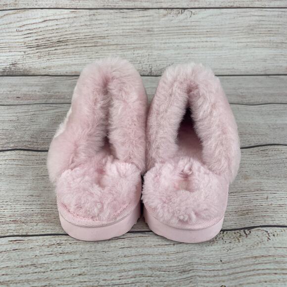 UGG Kids' Girls Sz 4 Cozy II Scuff Slippers Pink Glitter - Picture 5 of 9